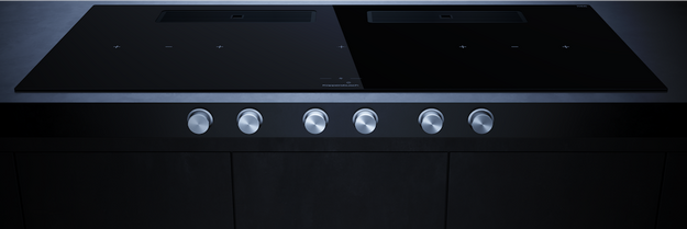 Индукционная варочная поверхность с вытяжкой Kuppersbusch KMI 12850.0 SR-E Black Velvet (preview 2)