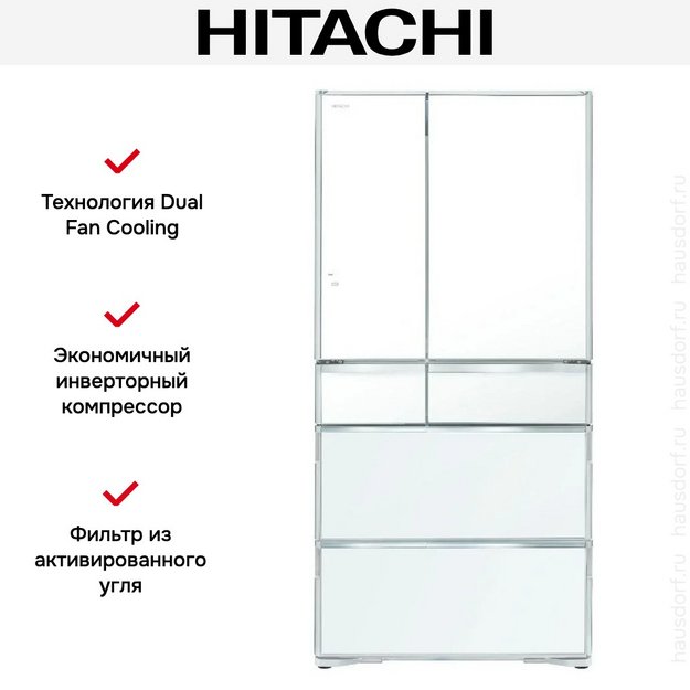 Холодильник Hitachi R-WXC740WH-XW (preview 6)