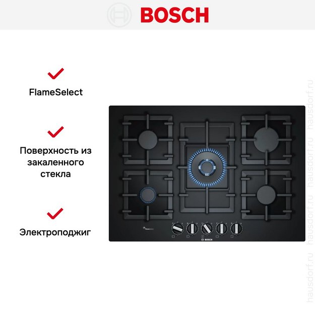Газовая варочная панель Bosch PPQ7A6B90R (preview 7)