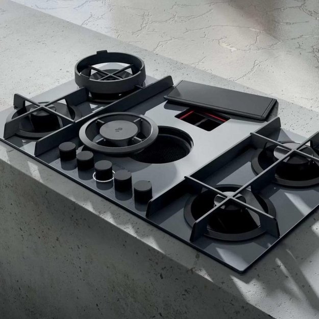 Варочная панель с вытяжкой Elica NIKOLATESLA FLAME BL/F/88 (preview 3)