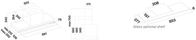 Встраиваемая вытяжка Falmec VIRGOLA NO-DROP TOUCH 90 (preview 7)