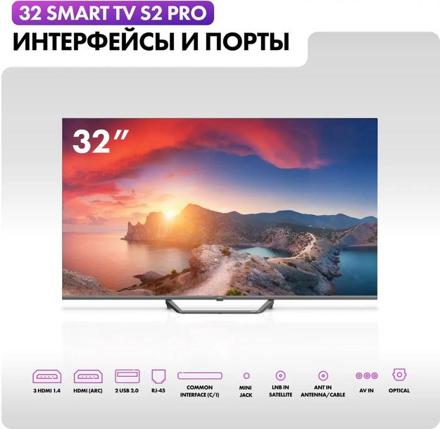 Телевизор Haier 32 Smart TV S2 Pro (фото 9) Телевизор Haier 32 Smart TV S2 Pro (preview 9)