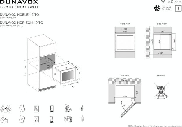 Встраиваемый винный шкаф Dunavox DVH-19.50MB.TO (фото 12) Встраиваемый винный шкаф Dunavox DVH-19.50MB.TO (preview 12)