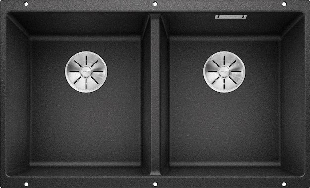 Мойка BLANCO SUBLINE 350/350-U Silgranit антрацит (preview 1)