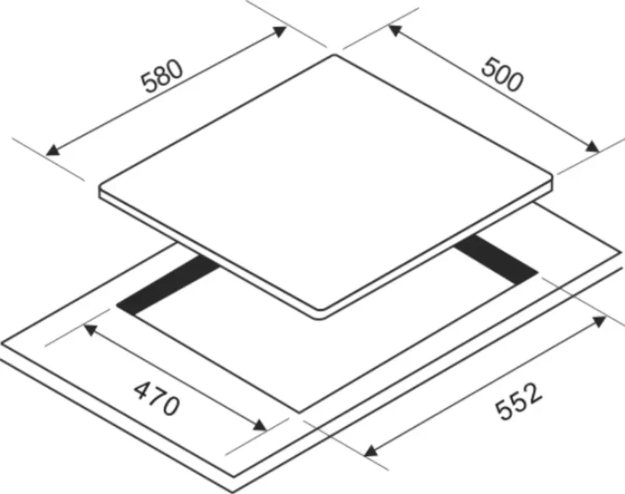 Варочная панель Zigmund Shtain GN 28.61 S (preview 4)