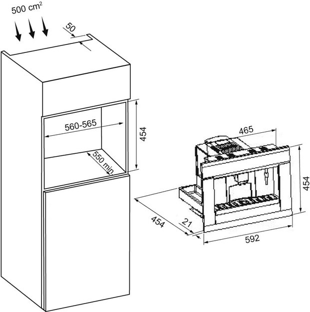 Встраиваемая кофемашина KRONA ONYX 45H coffee BL LIGHT GOLD (preview 17)