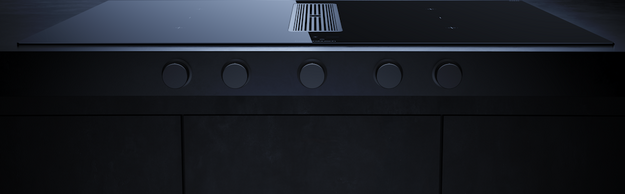 Индукционная варочная поверхность с вытяжкой Kuppersbusch KMI 9850.1 SR-E Black Velvet (preview 4)