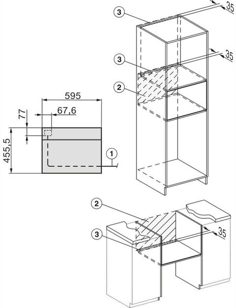 Компактный духовой шкаф с СВЧ Miele H7440 BMX Pearlbeige (preview 6)