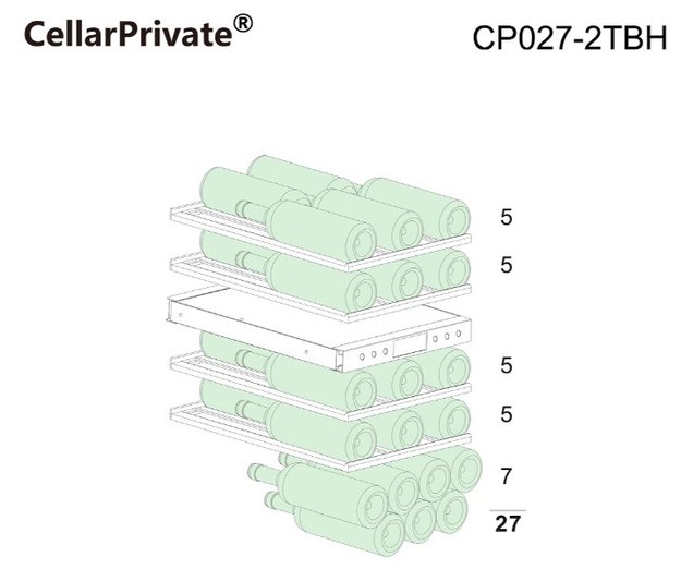 Встраиваемый под столешницу винный шкаф CellarPrivate CP027-2TBH (фото 11) Встраиваемый под столешницу винный шкаф CellarPrivate CP027-2TBH (preview 11)