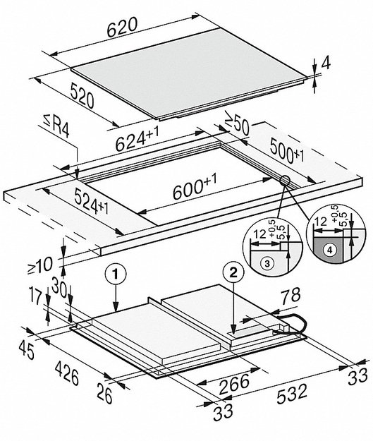 Индукционная варочная панель Miele KM7667 FL с витрины новая (preview 4)