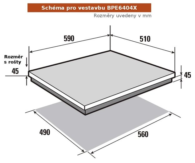 Газовая варочная панель Brandt BPE6404X (preview 4)