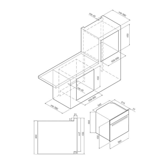 Духовой шкаф Graude BWGK 45.0 S (preview 2)