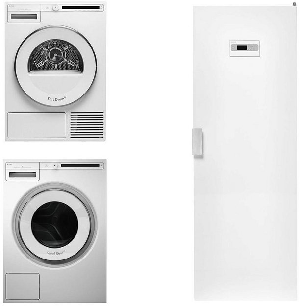 Asko Classic 14 (стиральная машина W2086C.W/3 + сушильная машина T208H.W + сушильный шкаф DC7774 V.W) (preview 1)