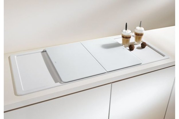 Мойка Blanco ALAROS 6S (с белой доской) SILGRANIT клапан-автомат InFino® мускат (preview 3)