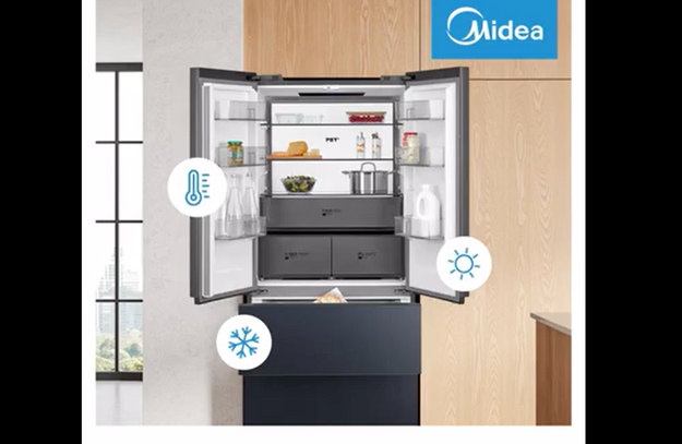Встраиваемый холодильник Midea MDRE423FGE01 (video 1)
