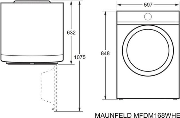 Сушильная машина Maunfeld MFDM168WHE (фото 18) Сушильная машина Maunfeld MFDM168WHE (preview 18)