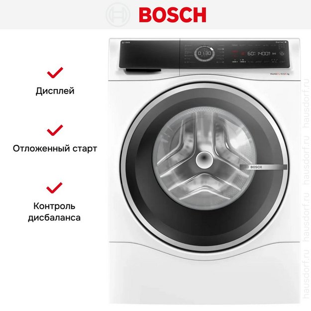 Стирально-сушильная машина Bosch WNC254A0BY (preview 10)