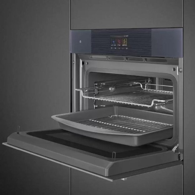 Компактный духовой шкаф с пароваркой шкаф Smeg SO4104APG (preview 6)