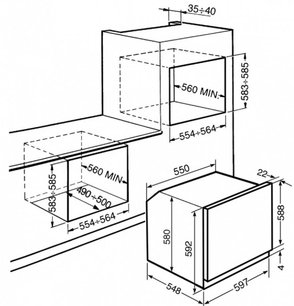 Духовой шкаф Smeg SFT805AO фото 2 в Новосибирске