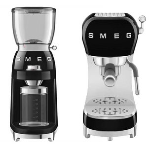 Smeg 50`s Style (кофемашина ECF02BLEU + кофемолка CGF11BLEU) фото в Новосибирске