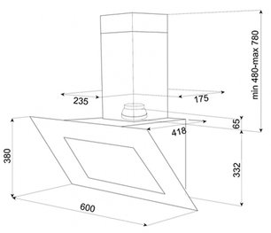 Вытяжка Teka DVT 60 HP WHITE фото 2 в Новосибирске