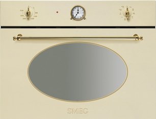 Компактный духовой шкаф с СВЧ Smeg SF4800MCP фото в Новосибирске