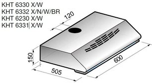 Вытяжка Кертинг KHT 6230 W фото 2 в Новосибирске Вытяжка Korting KHT 6230 W фото 2 в Новосибирске
