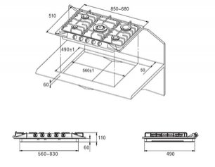 Независимая варочная панель Kuppersberg FV9TG X фото 2 в Новосибирске
