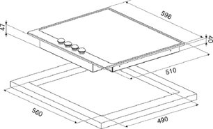 Варочная панель Смег P652 фото 2 в Новосибирске Варочная панель Smeg P652 фото 2 в Новосибирске