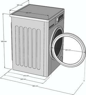 Стирально-сушильная машина Korting KWD 48IT1496 фото 3 в Новосибирске