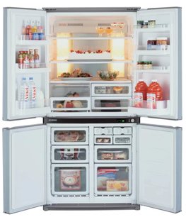 Холодильник Шарп SJ-F95STSL фото 2 в Новосибирске Холодильник Sharp SJ-F95STSL фото 2 в Новосибирске