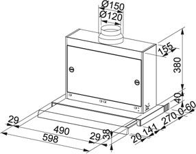 Вытяжка Франке FTC 622 XS фото 3 в Новосибирске Вытяжка Franke FTC 622 XS фото 3 в Новосибирске