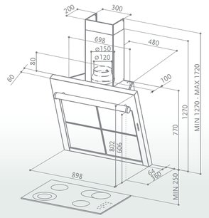 Вытяжка Faber Matrix EG10 X A90 Active фото 3 в Новосибирске