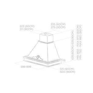 Вытяжка ELICA ORETTA WH/A/60 FRASSINO фото 4 в Новосибирске Вытяжка ELICA ORETTA WH/A/60 FRASSINO фото 4 в Новосибирске