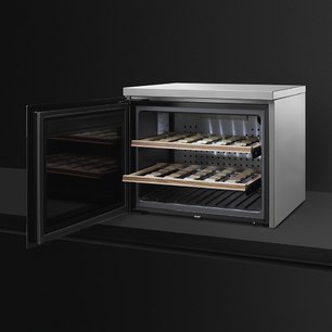 Холодильный шкаф для вина Smeg CVF318XS фото 4 в Новосибирске