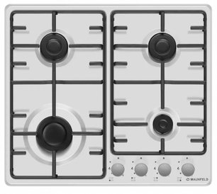 Газовая варочная панель MAUNFELD EGHE.64.3STS-EW фото 2 в Новосибирске