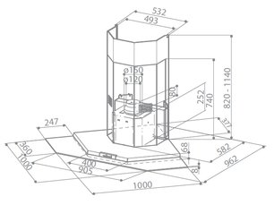 Вытяжка Faber Premio Angolo/SP EG8 X/V A100 фото 3 в Новосибирске