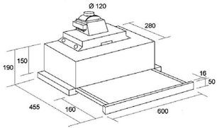 Вытяжка Korting KHP 6740 ALU фото 2 в Новосибирске