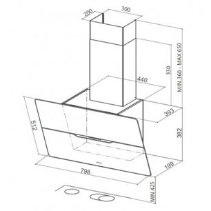Вытяжка Faber JOLIE ACT BK A80 фото 4 в Новосибирске