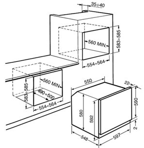 Духовой шкаф Smeg SF855PX фото 2 в Новосибирске