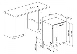 Посудомоечная машина Смег STLA865A-1 фото 3 в Новосибирске Посудомоечная машина Smeg STLA865A-1 фото 3 в Новосибирске