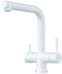 Omoikiri (мойка BOSEN 80-2-WH + смеситель TAKAMATSU-S PW) фото 3 в Новосибирске