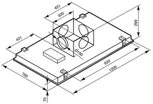 Вытяжка Smeg KSEG120X1 фото 3 в Новосибирске