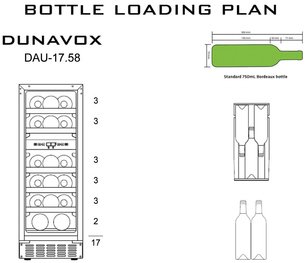 Винный шкаф Dunavox DAU-17.58DB фото 4 в Новосибирске
