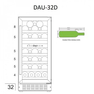 Винный шкаф Dunavox DAU-32.78DW фото 3 в Новосибирске