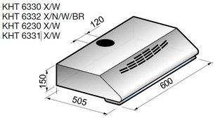 Вытяжка Korting KHT 6331 X фото 2 в Новосибирске