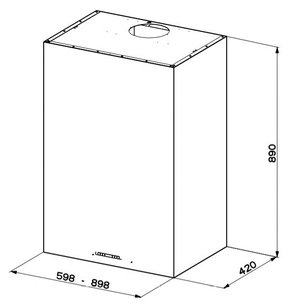 Вытяжка Faber CUBIA PLUS EV8 X A60 фото 4 в Новосибирске