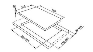 Варочная панель Смег PTV64ES фото 2 в Новосибирске Варочная панель Smeg PTV64ES фото 2 в Новосибирске