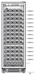 Встраиваемый мультитемпературный винный шкаф EuroCave S-259 K-800019-L фото 2 в Новосибирске