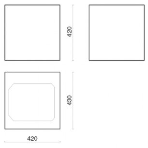Вытяжка Falmec Rubik isola 43 (450) (с системой E.ion) ECP white фото 3 в Новосибирске